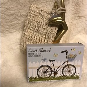 HUGE 10 oz bar of Sweet Almond Soap with pouch